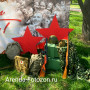 Фотозона к 9 мая - баннер с военным реквизитом